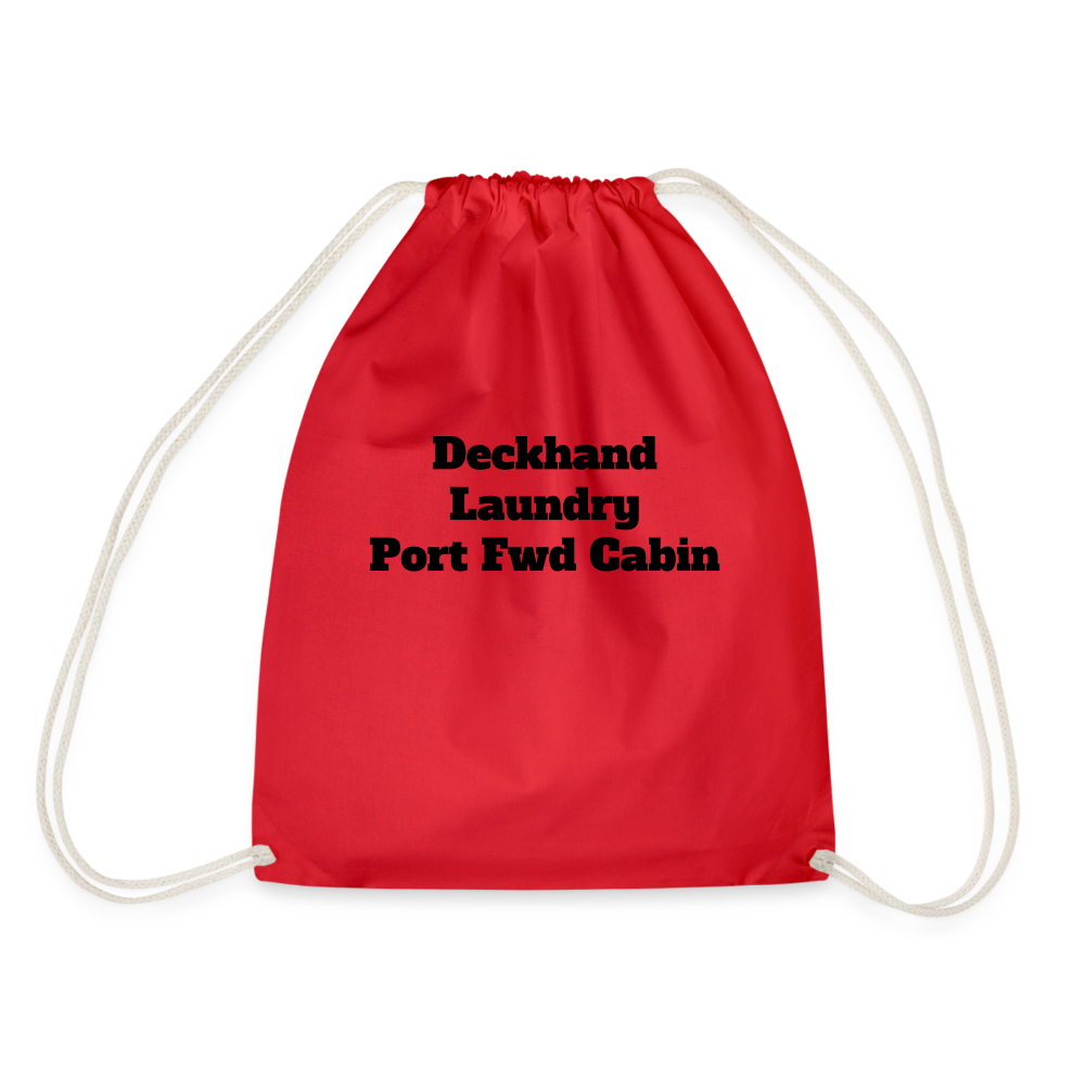 Yachti Crew  Customisable Laundry Bag - red