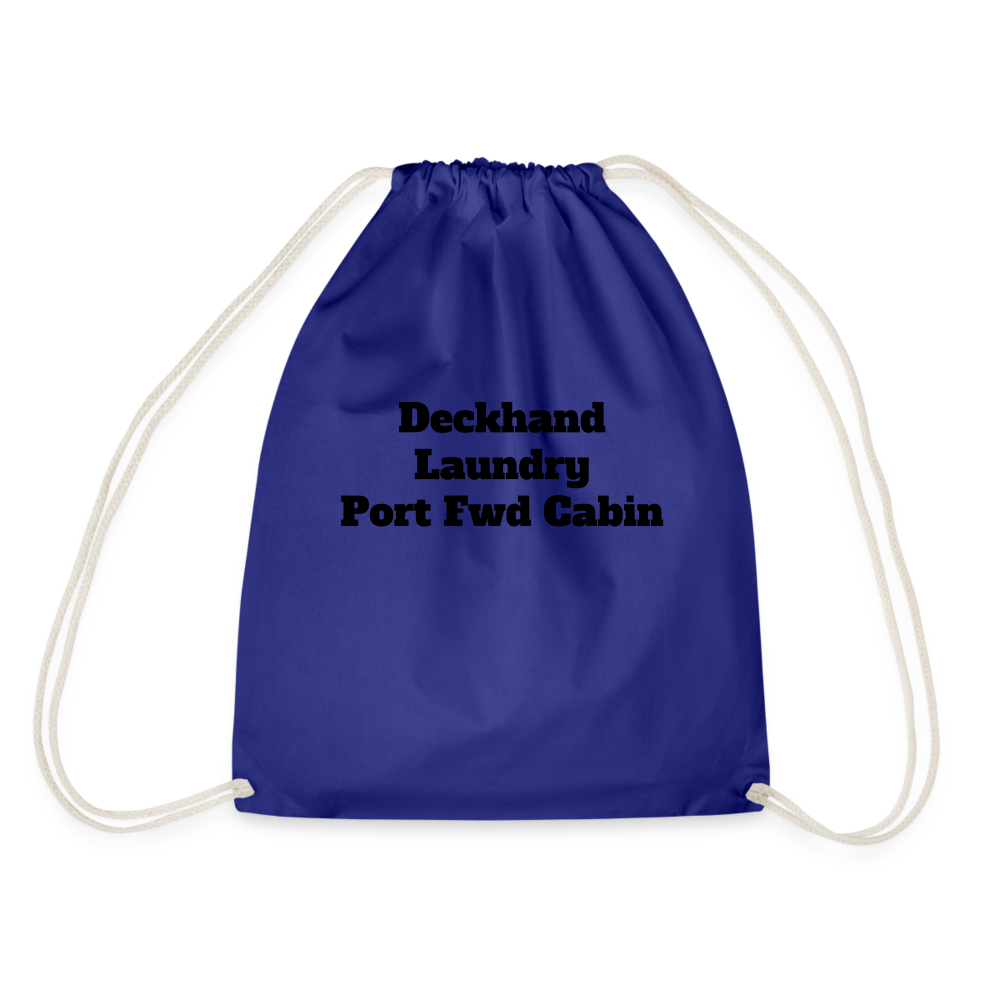 Yachti Crew  Customisable Laundry Bag - royal blue