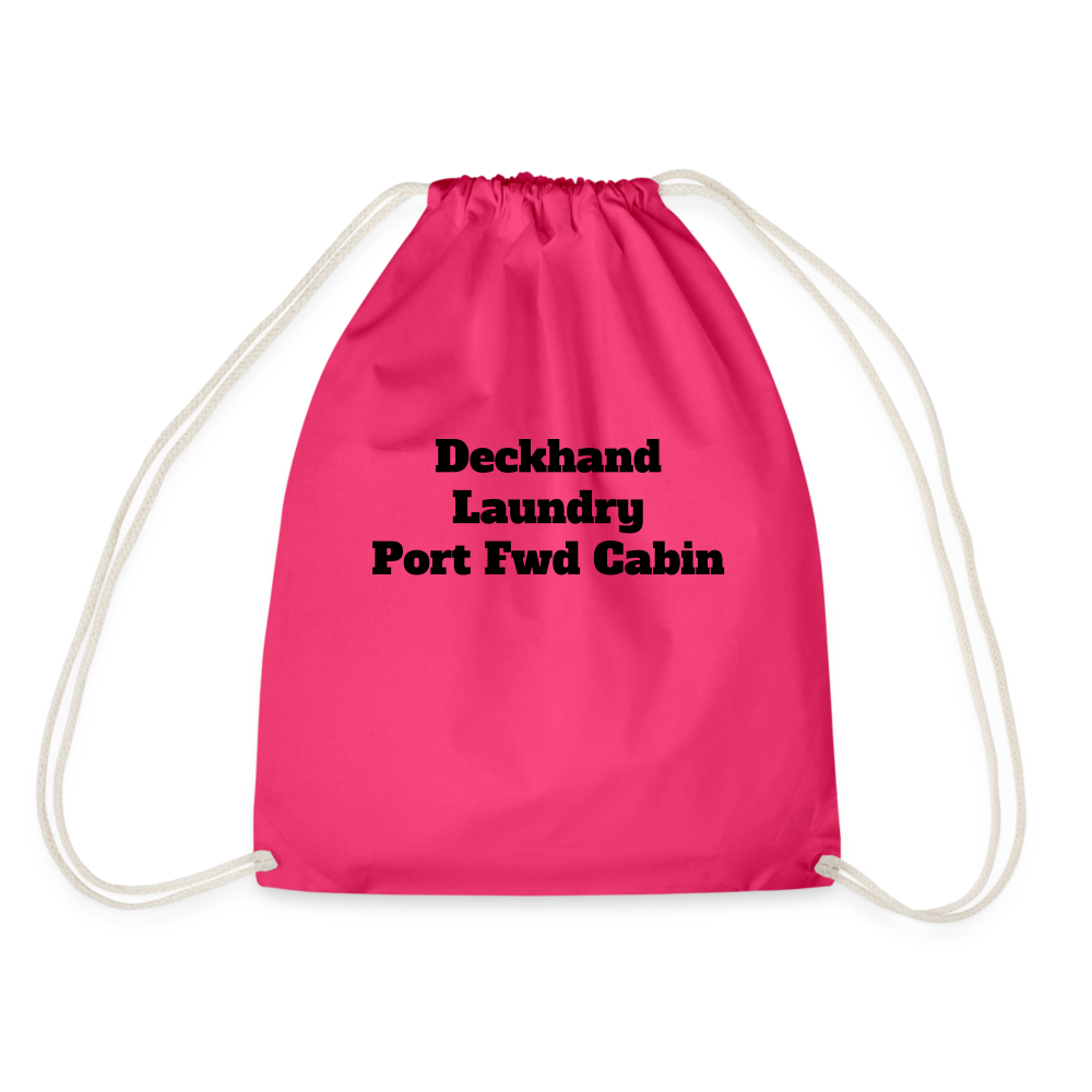 Yachti Crew  Customisable Laundry Bag - fuchsia