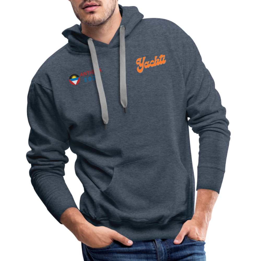 Yachti Antigua Men’s Graffiti Hoodie - heather denim