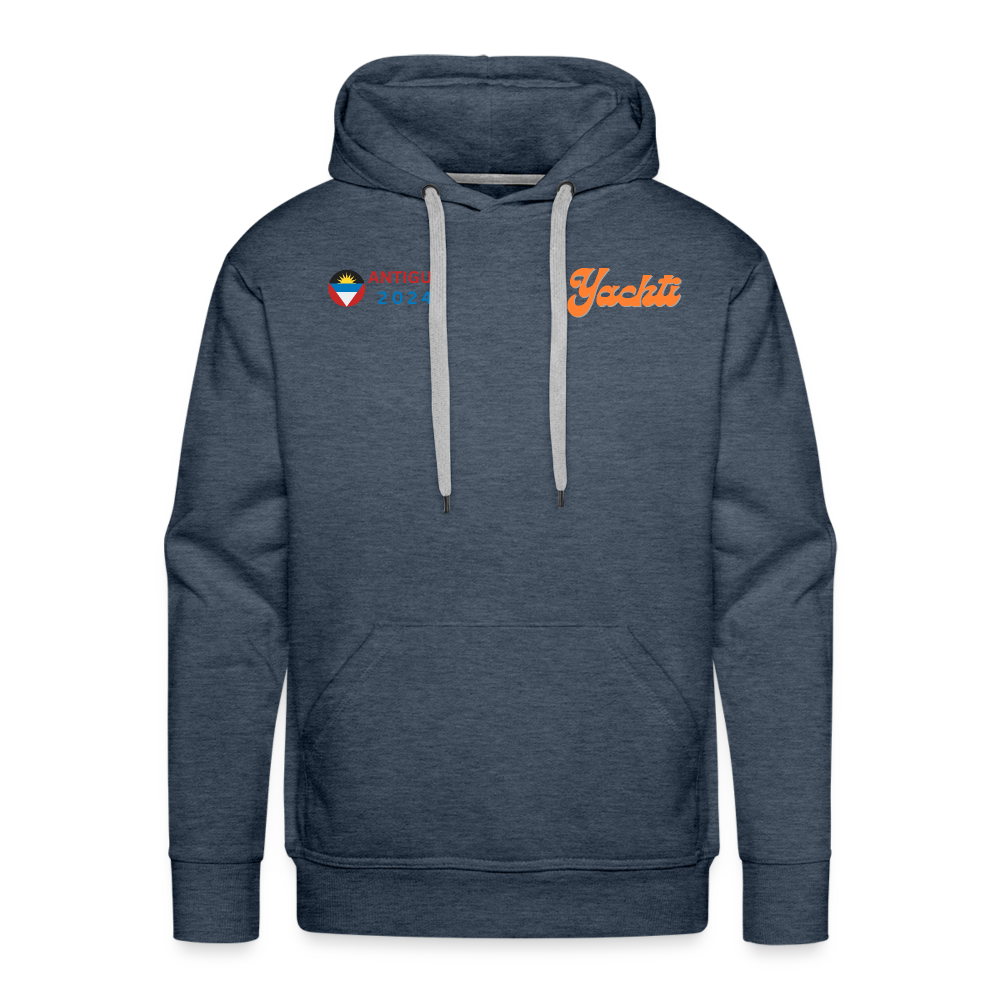 Yachti Antigua Men’s Graffiti Hoodie - heather denim