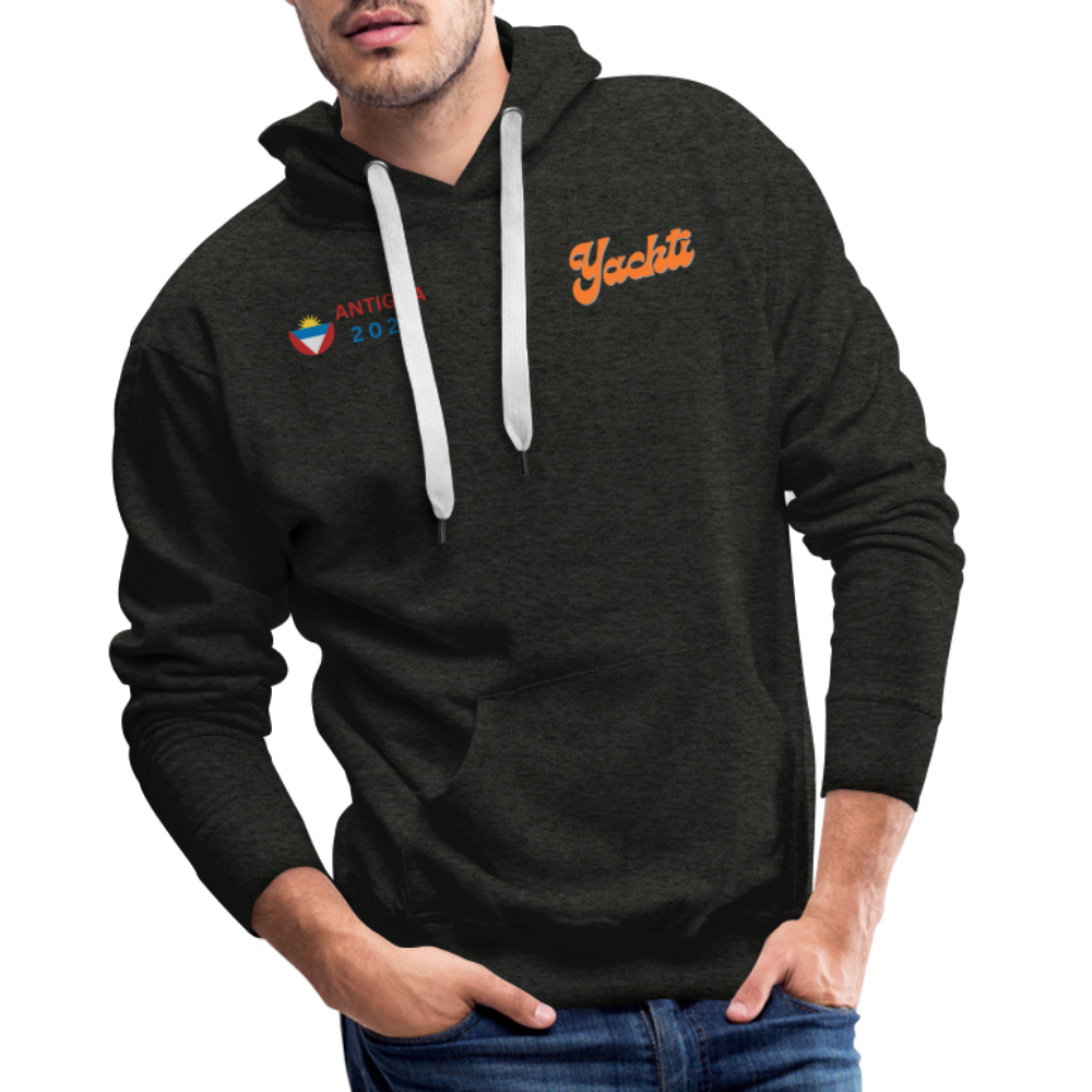 Yachti Antigua Men’s Graffiti Hoodie - charcoal grey