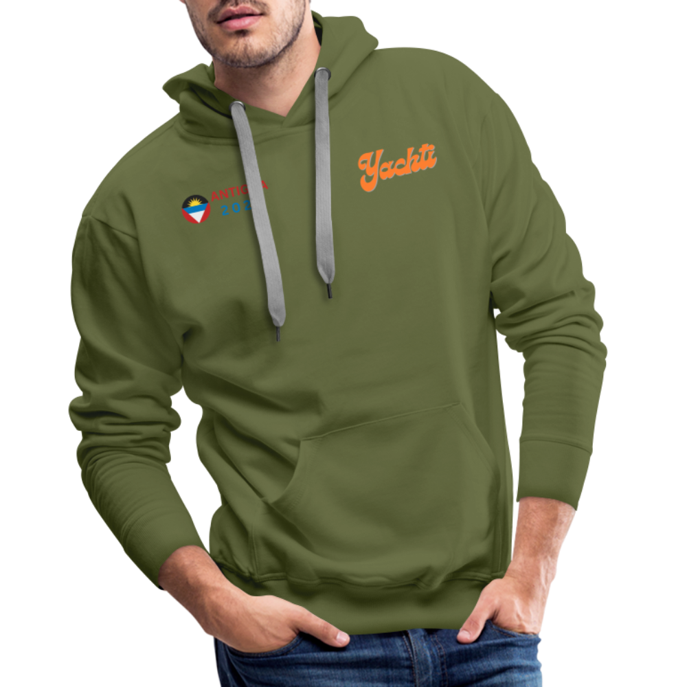 Yachti Antigua Men’s Graffiti Hoodie - olive green