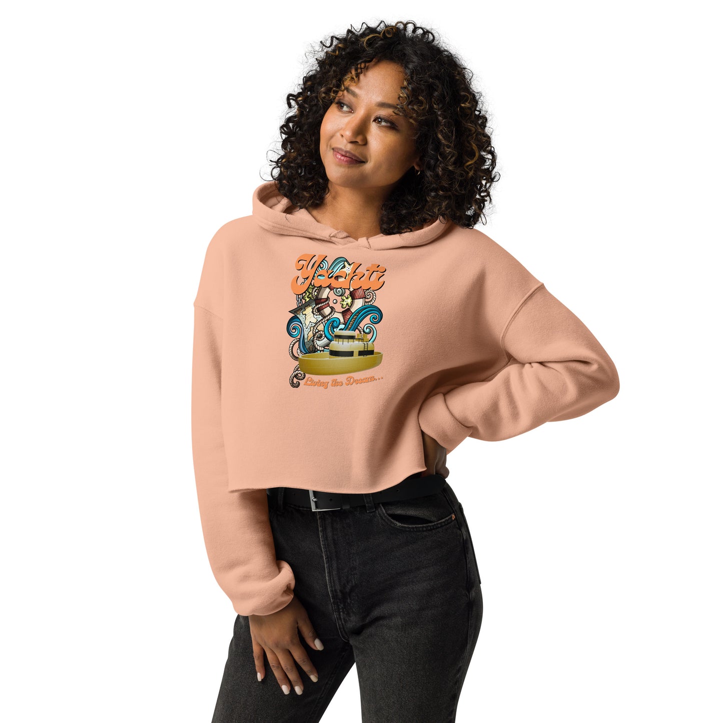 Yachti Girl Crop Hoodie Generic - Yachtishop - Living the Dream